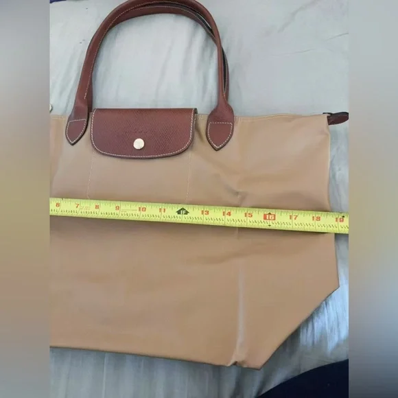 LONGCHAMP Le Pliage large Shoulder Tote bag Desert Beige Tan color - Picture 5 of 8